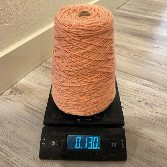 Coral Rose Cotton Yarn Cone - Lily Sugar’n Cream 100% Cotton Yarn - Picture 3 of 3